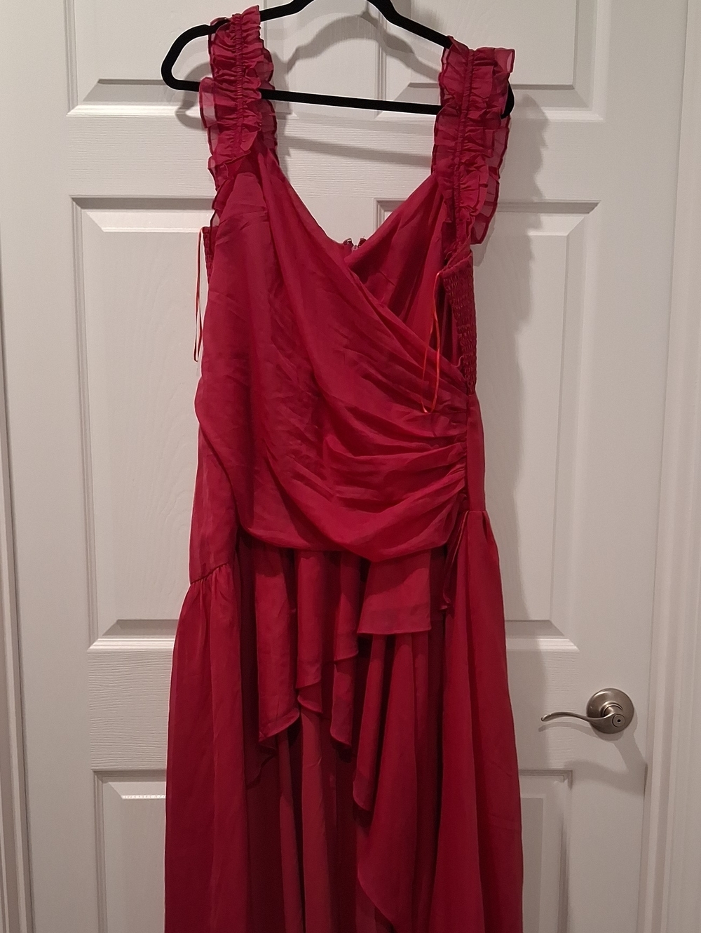 Abercrombie & Fitch Ruffled Pink High-Low Dress